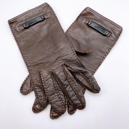 Prada brown leather - brown, silk