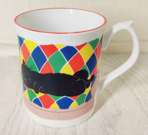 Vintage mug harlequin pussy - vintage,