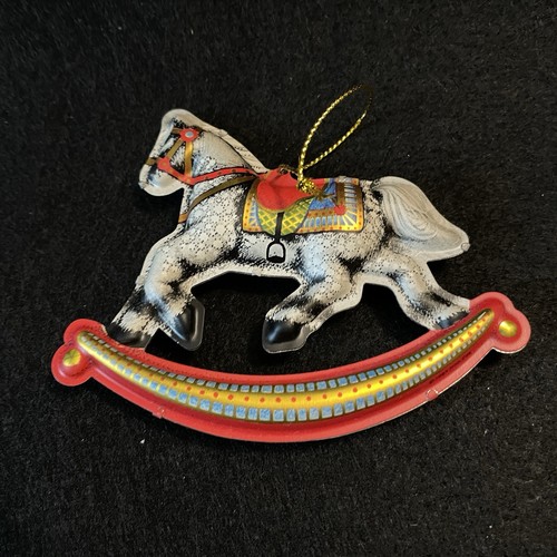 Tin rocking horse - rocking,