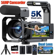 5K Dual Lens Video Camera