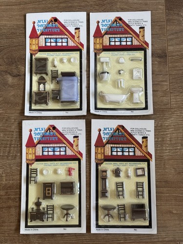 Mini dolls house furniture - house,