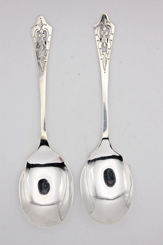 Pierced pair sterling - pair,