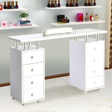 Pro Nail Designer Manicure Table Nail Bar Art Table Beauty Storage Station Desk