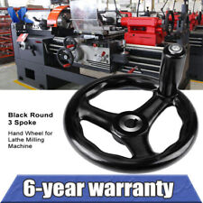 Hand Wheel12*125mm Black Round 3 Spoke Hand Wheel For Lathe Milling Machine Uk