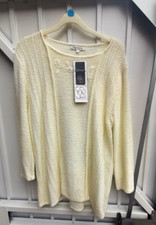 ELIZABETH SCOTT IVORY THIN JUMPER LONG SLEEVE L/XL NEW WITH TAGS