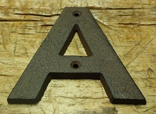 Cast Iron Industrial LETTER A