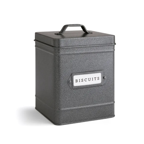 Biscuit tin with lid - biscuit,