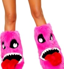 Irregular Choice Its Alive Furry Eye 👁 faux fur Boots 👢  Uk 4 & Uk 6 