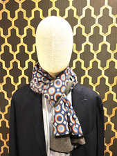 NWOT KITON SILK SCARF MADE IN ITALY (A10)