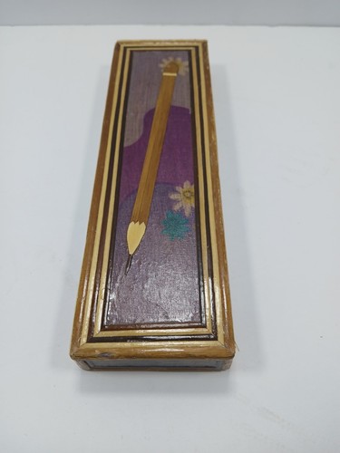 Vintage handmade wooden pencil - vintage,