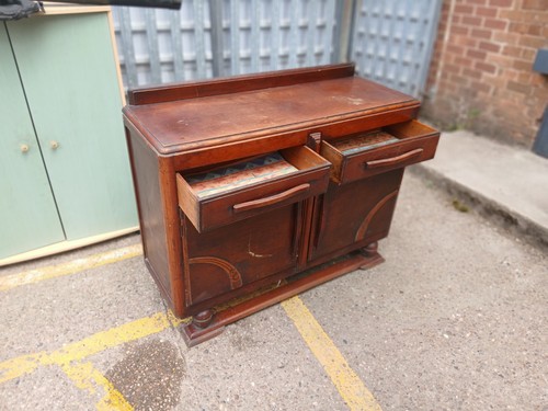 1930 oak sideboard with - sideboard,