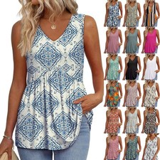 Ladies Sleeveless V Neck Tops