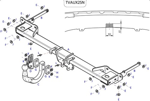 Towtrust swan neck towbar for - swan,