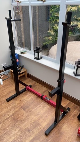 Squat rack with cable - with,