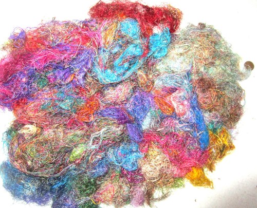 100g sari silk - silk, fiber