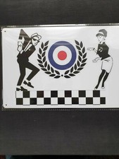 Ska target metal sign plaque - ska,