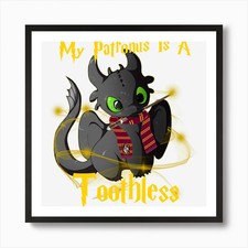 How To Train Your Dragon Graphic Te Framed Wall Art Poster Canvas Print Picture