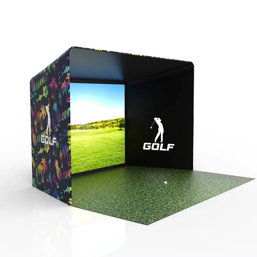 Golf simulator enclosure - golf,