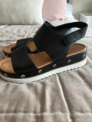 Ladies italian leather - , black