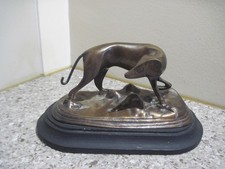 Vintage Bronze Whippet Dog