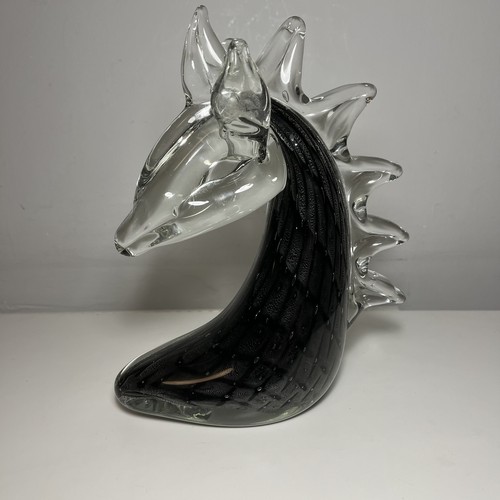 Murano glass horse head - glass, sea