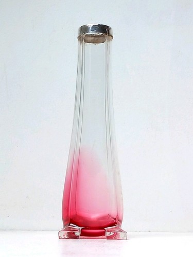 Edwardian cranberry glass posy - edwardian,