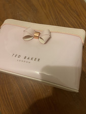 Ted Baker Glossy Bow Wash Makeup Bag, Zip Up Pouch