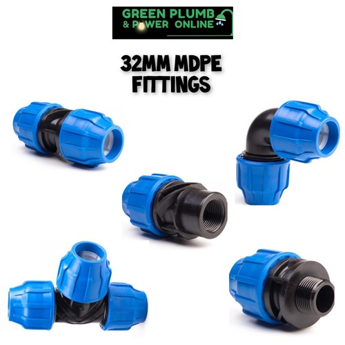 32mm mdpe blue water - mdpe,