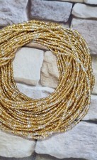 Sliver and gold waist - gold, beads