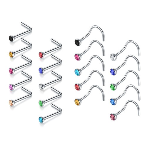Nose studs surgical - 10, steel