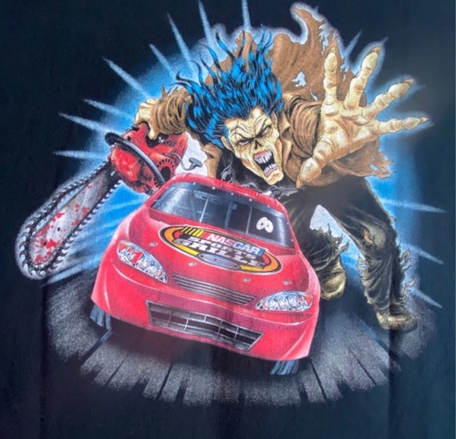 Halloween nascar mens tee - halloween,