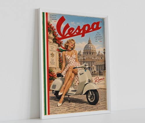 Classic vintage italian vespa - italian,