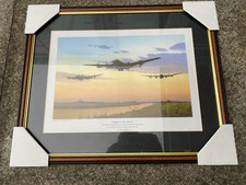 "Tonight We Make History" Dambusters Lancaster print by Keith Aspinall - framed