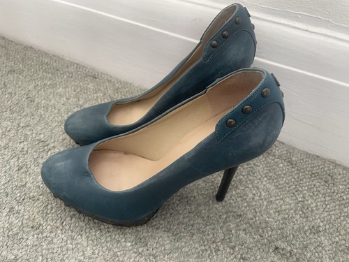 Blue guess court platform shoe - platform,
