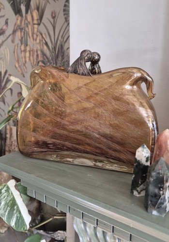 Amber vintage murano heavy - vintage,