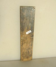 Victorian Brass Finger Plate Push Door Handle Old Antique Vintage 11"x2.5"