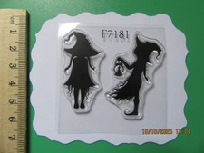 Wee Wise Folk Wizards Apprentice Duo - 2 Cling Stamps - compatible with lavinia