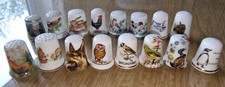 Thimble - Collection Of  16 Animal And Bird Related Thimbles