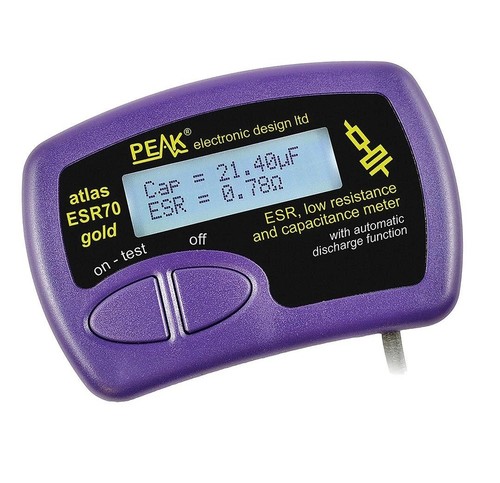 Peak esr capacitance - esr+,