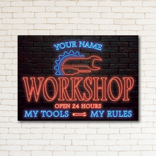 Personalised workshop garage - workshop,
