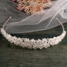 Ladies Rhinestone Bridal Bridesmaid Prom Tiara Hair Accessory Forehead Headdress