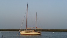 Peter Duck class: 28 foot classic cruising yacht with moderate draft.