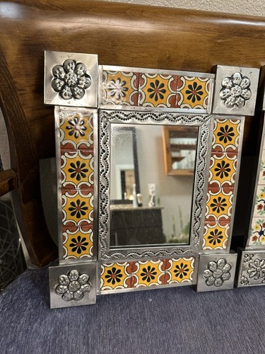 Two handmade punched tin - two,