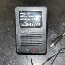 LB31 AC DC Power Adapter Electric Charger Black Portable 24V 0.4A LED Indicator