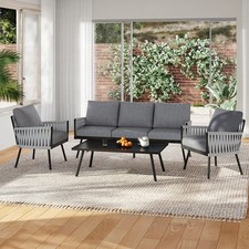 Luxury Sofa Corner Suite 5 Seater Armchair Sofa Set Furniture Couch with Tables