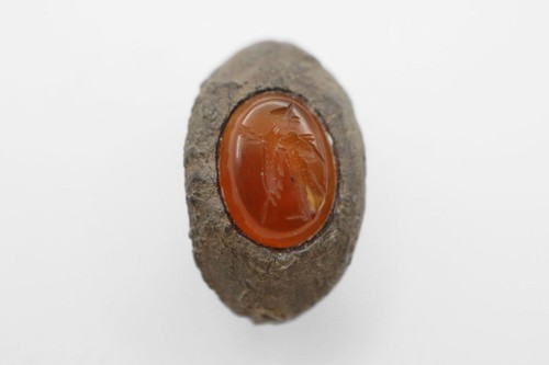 Roman silver ring with - silver,