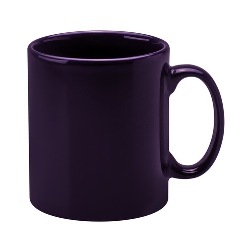 Purple full coloured plain mug - full,