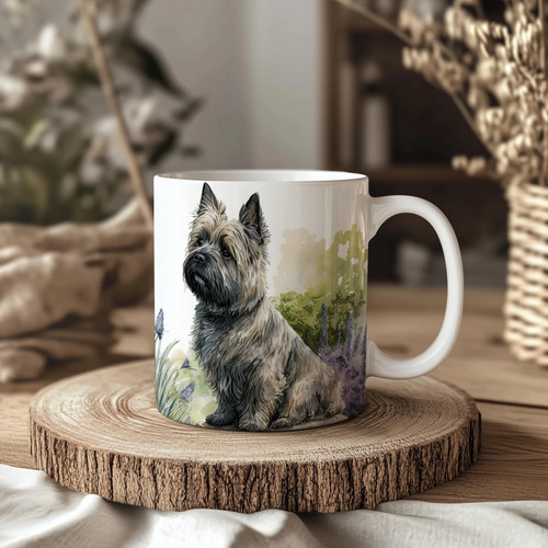 Cairn terrier 11oz ceramic dog - terrier,
