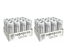 Monster Energy Drink Can 500ml Ultra White, Pack of 24