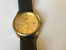 Vintage Men’s Gold Plated Citizen Quartz Watch 6N-0-S-6
